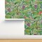 Green Countryside Grapes Italy Vineyard Tuscany Meadows Farmland Farms Red Wine Purple Large Scale Custom Removable Wallpaper by Spoonflower Peel & Stick Wallpaper 2FT Wide